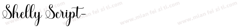 Shelly Script字体转换